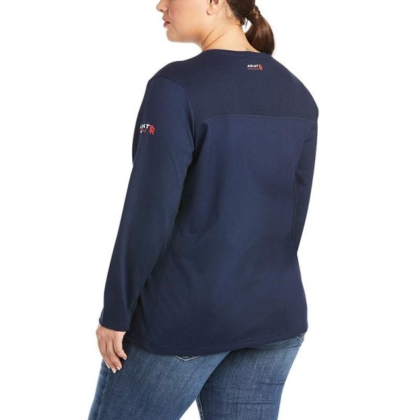 ariat women's fr ac crew top