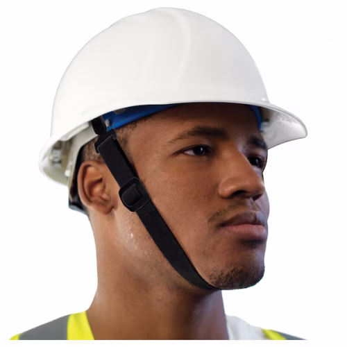 hard hat black elastic strap , chin cup (copy)